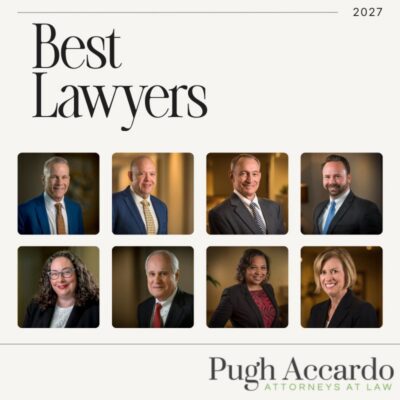 Graphic featuring 2027 Best Lawyers Honorees from Pugh Accardo